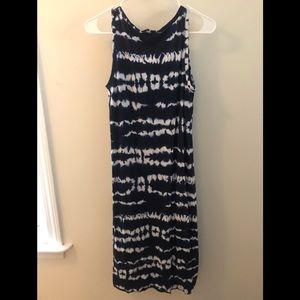 BOGO! Blue Tie-Dye (Slightly) High-Low Dress